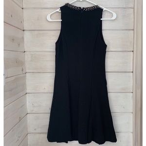 Black dress fit and flare little black dress